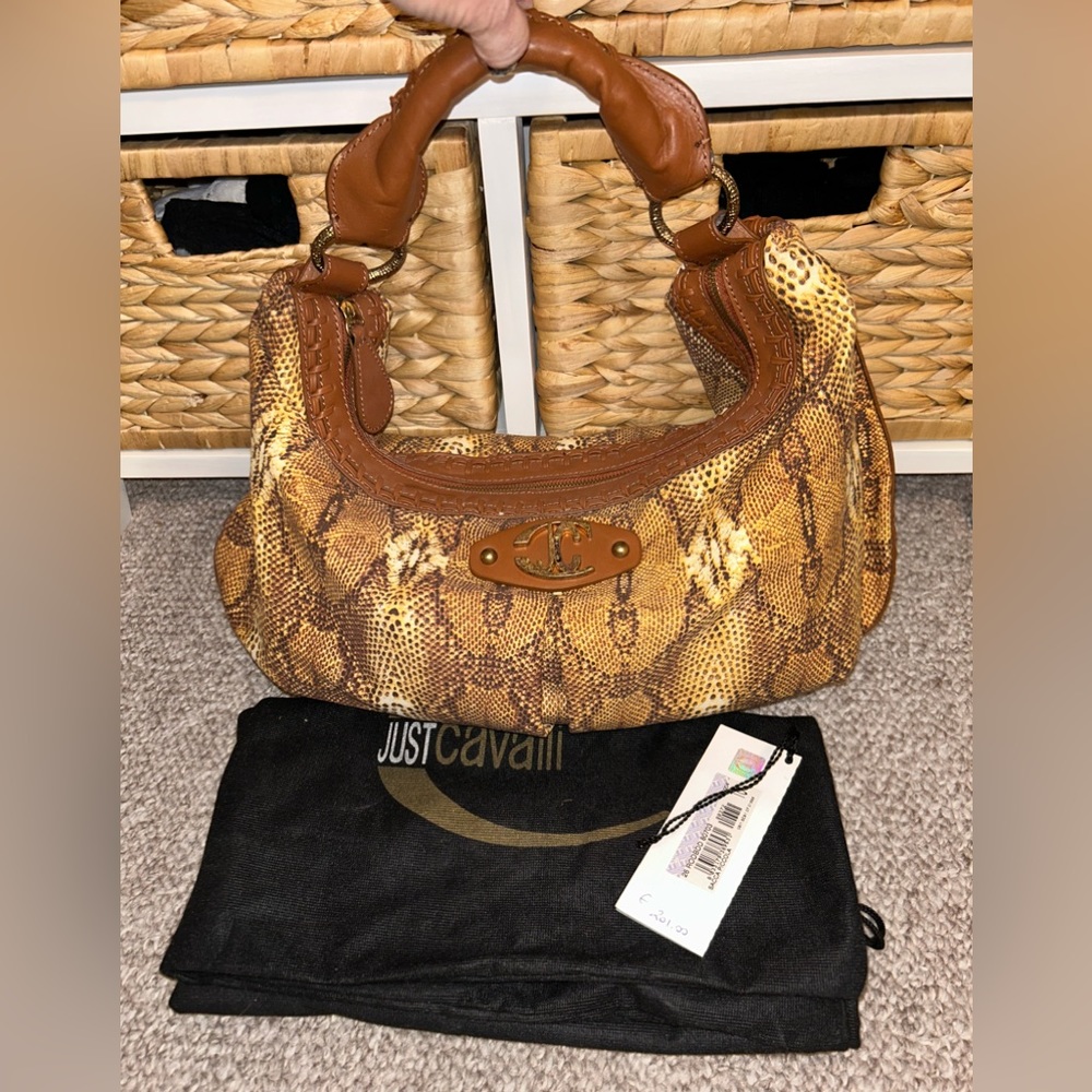 Just Cavalli Snake Print Bag
